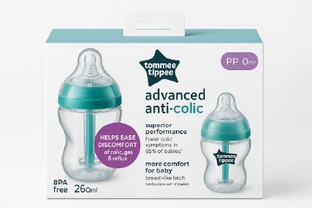 Tommee Tippee Advanced Anti-Colic 2-in-1 Baby Bottle — Feeding — Chikaro