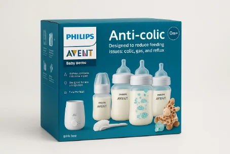 Philips Avent Anti-Colic Feeding Bottle All-in-One Set (Newborn) — Feeding — Chikaro