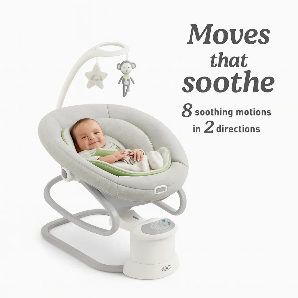 Graco Soothe My Way Baby Swing & Rocker – Ultimate Comfort, 16 Modes — Nursery — Chikaro