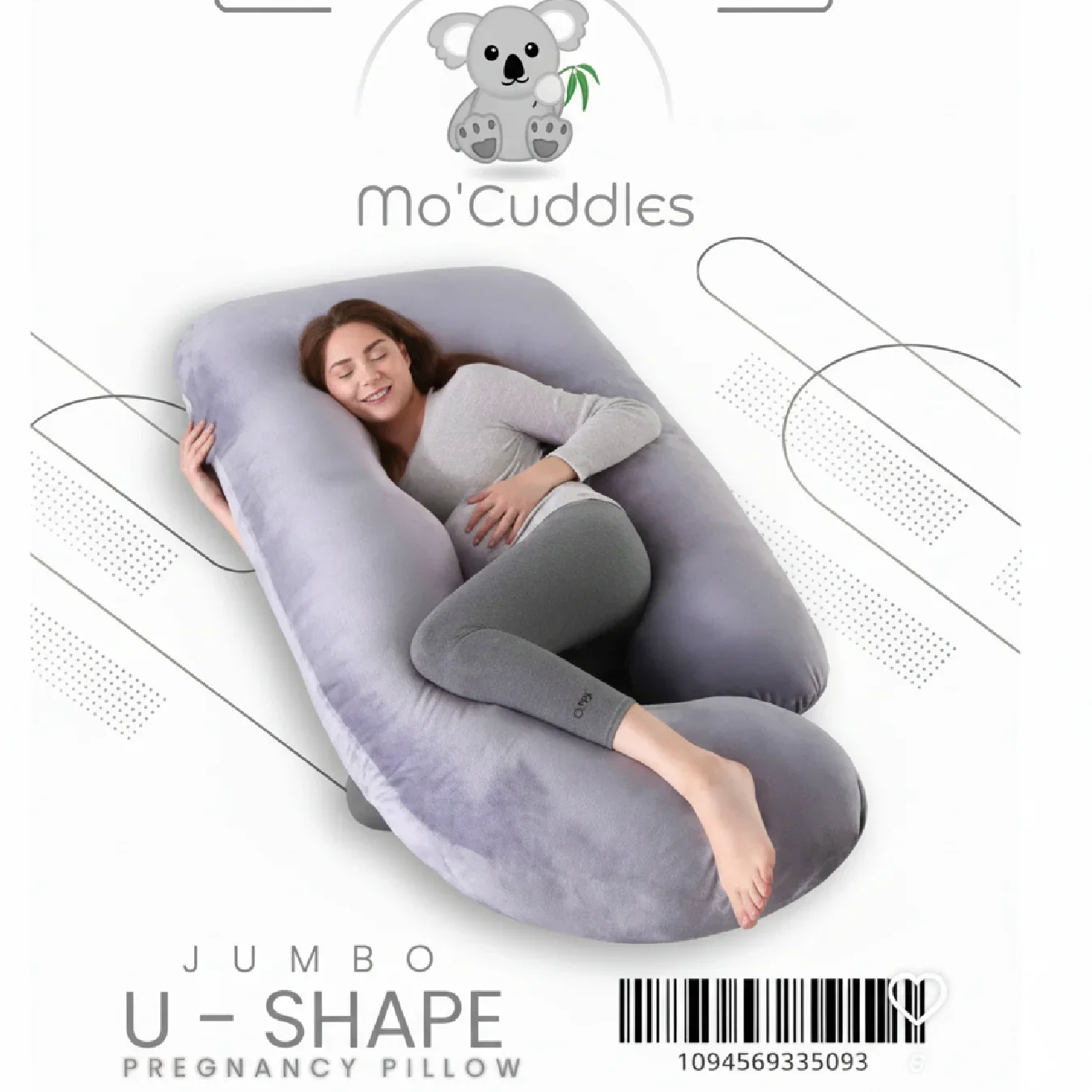 Jumbo U-Shape Pregnancy Pillow – Full Body Maternity Support — Pregnancy — Chikaro