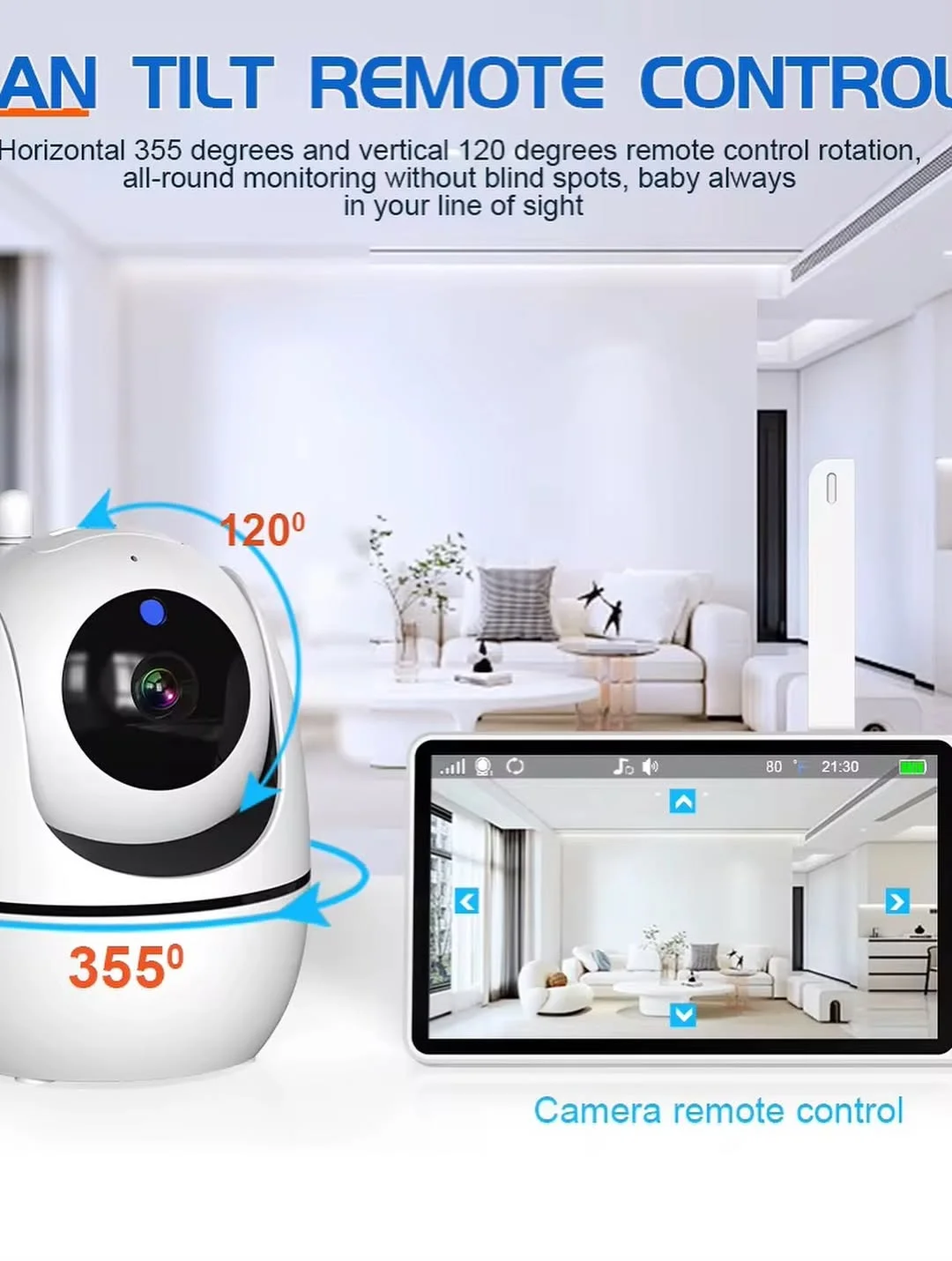 Baby Monitor – Two-Way Talk, Night Vision & Smart Temperature Monitoring — Nursery — Chikaro