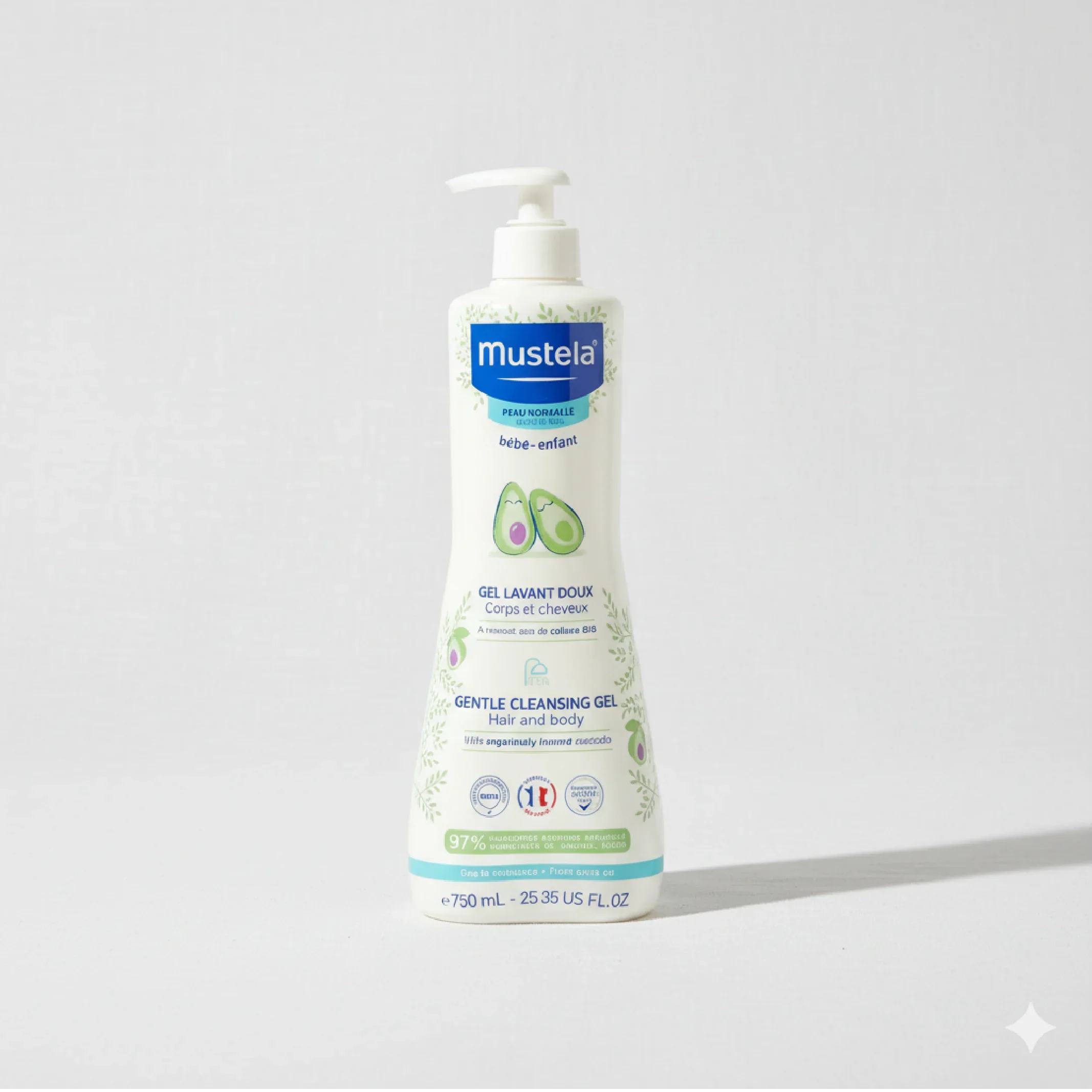 Mustela Body Lotion &amp; Gentle Cleansing Gel 750ml–Complete Skincare Duo for Baby’s Skin — Bath — Chikaro