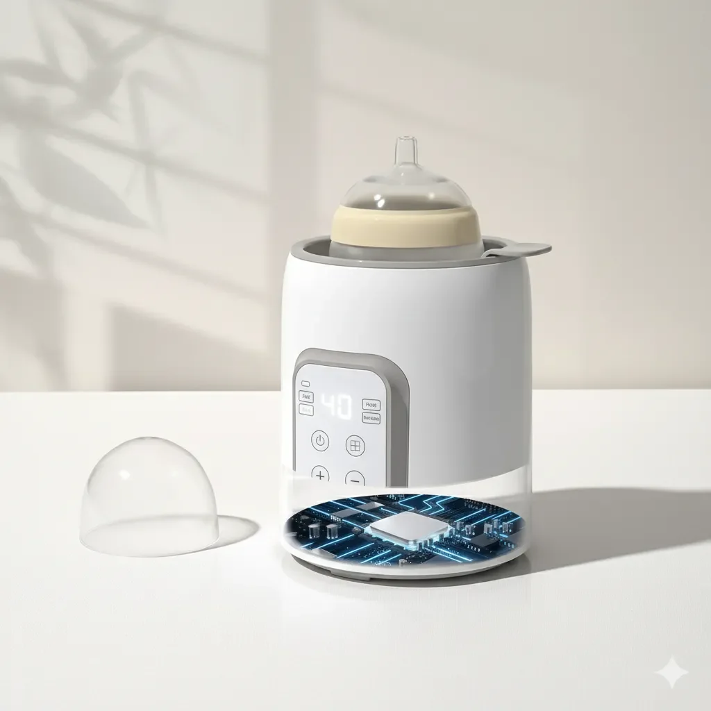 Grownsy 8-in-1 Fast Baby Bottle Warmer with Timer – Safe for Breastmilk Nutrients, Accurate Temperature Control, Defrost, Sterilizing, — Feeding — Chikaro