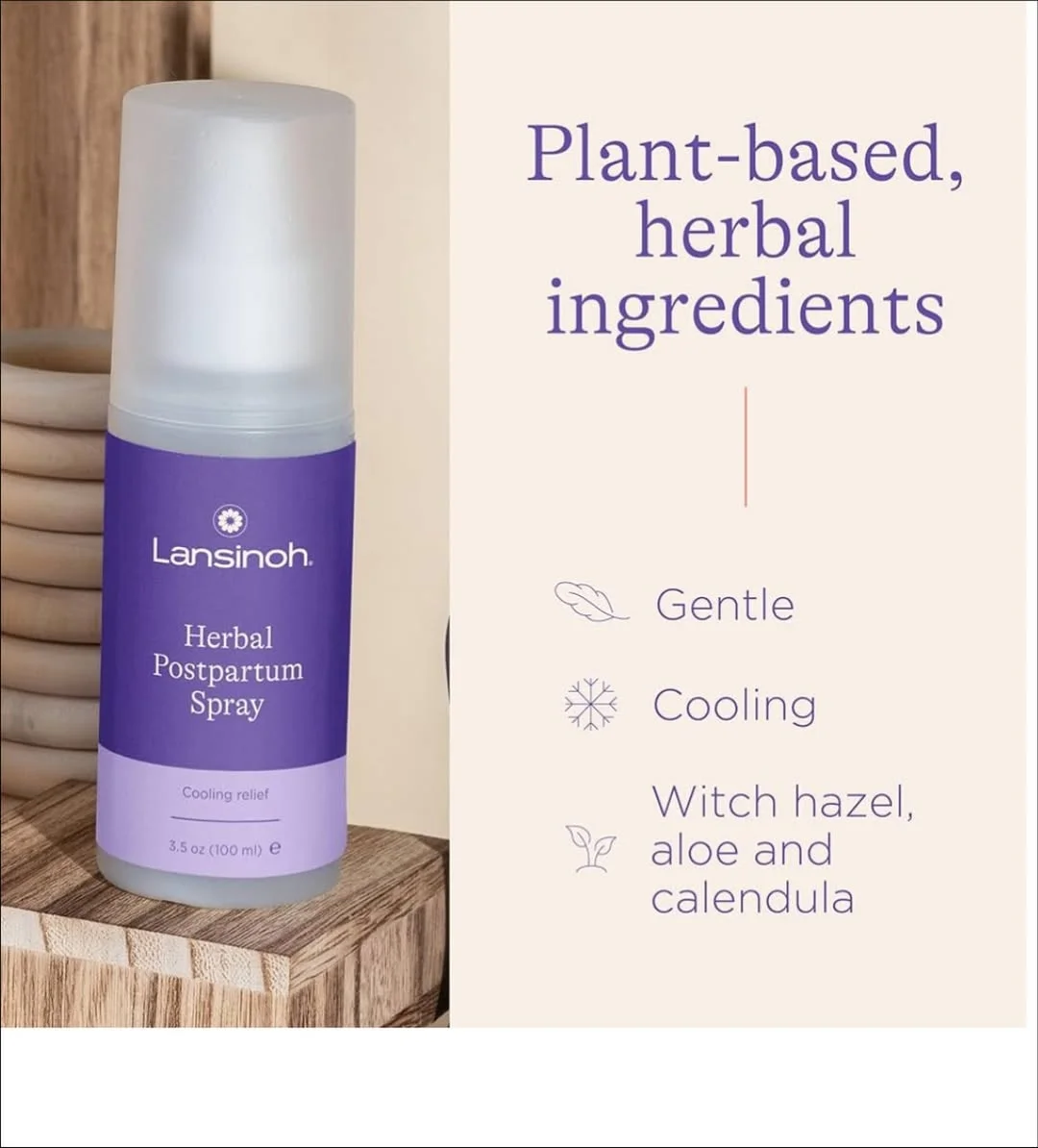 Lansinoh Upside Down Peri Bottle – 12.2 oz Postpartum Perineal Cleansing Bottle for Gentle Hygiene & Recovery — Pregnancy — Chikaro