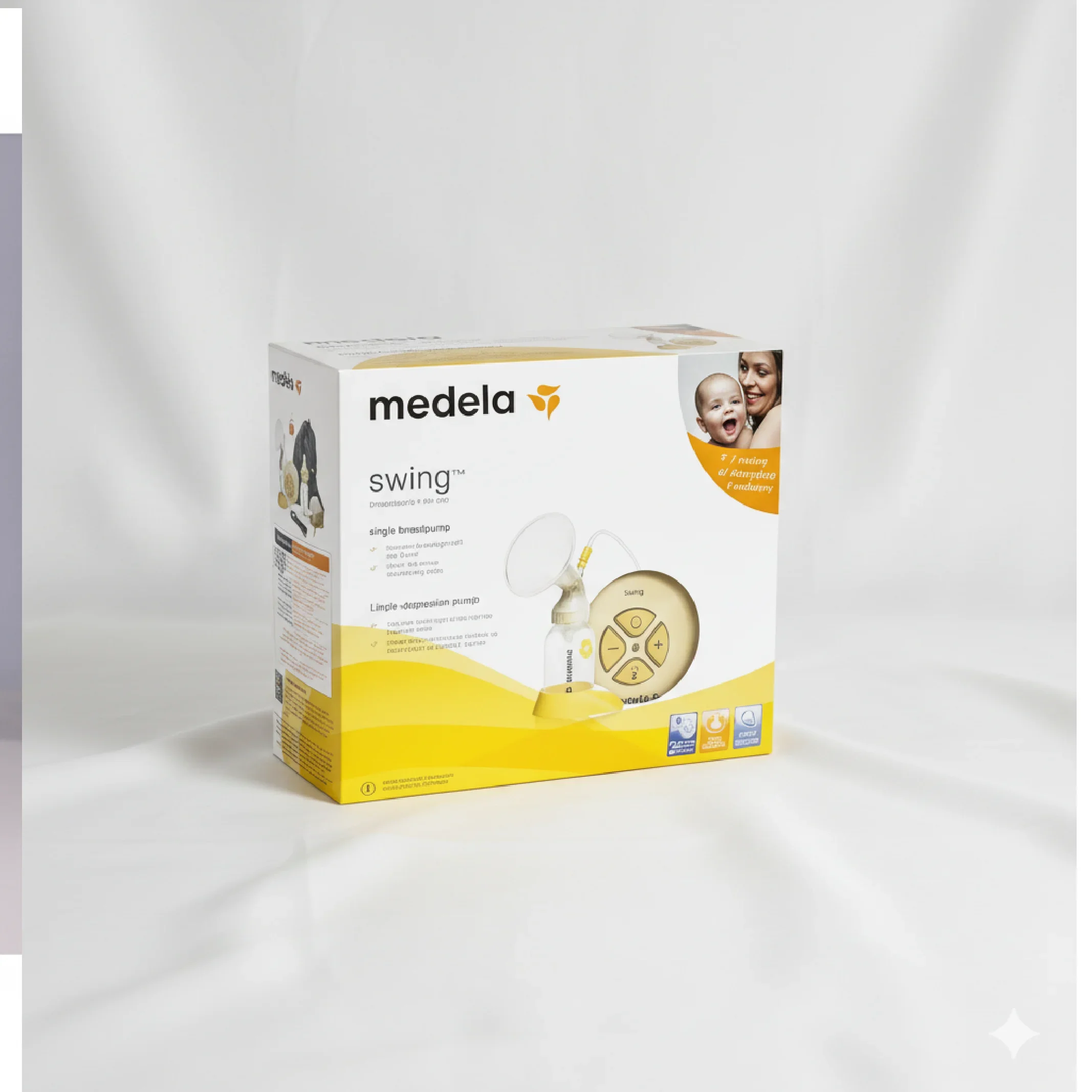 Medela Swing Breast Pump – Portable Single Electric Breast Pump with 2-Phase Expression Technology &amp; PersonalFit Breast Shields — Breast Pumps — Chikaro