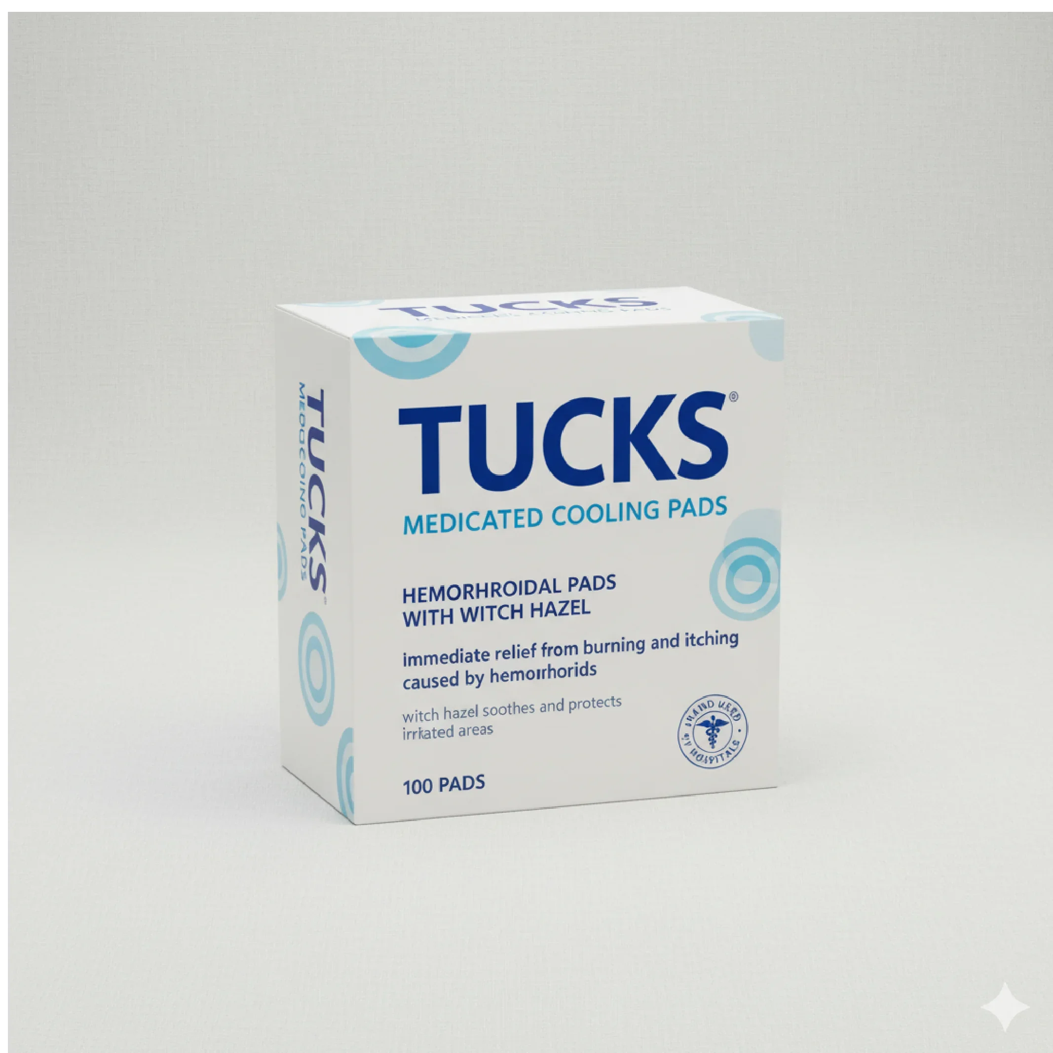 Tucks Medicated Cooling Pads – Witch Hazel Hemorrhoidal Pads for Soothing Relief from Burning &amp; Itching (100 Count) — Nursing — Chikaro