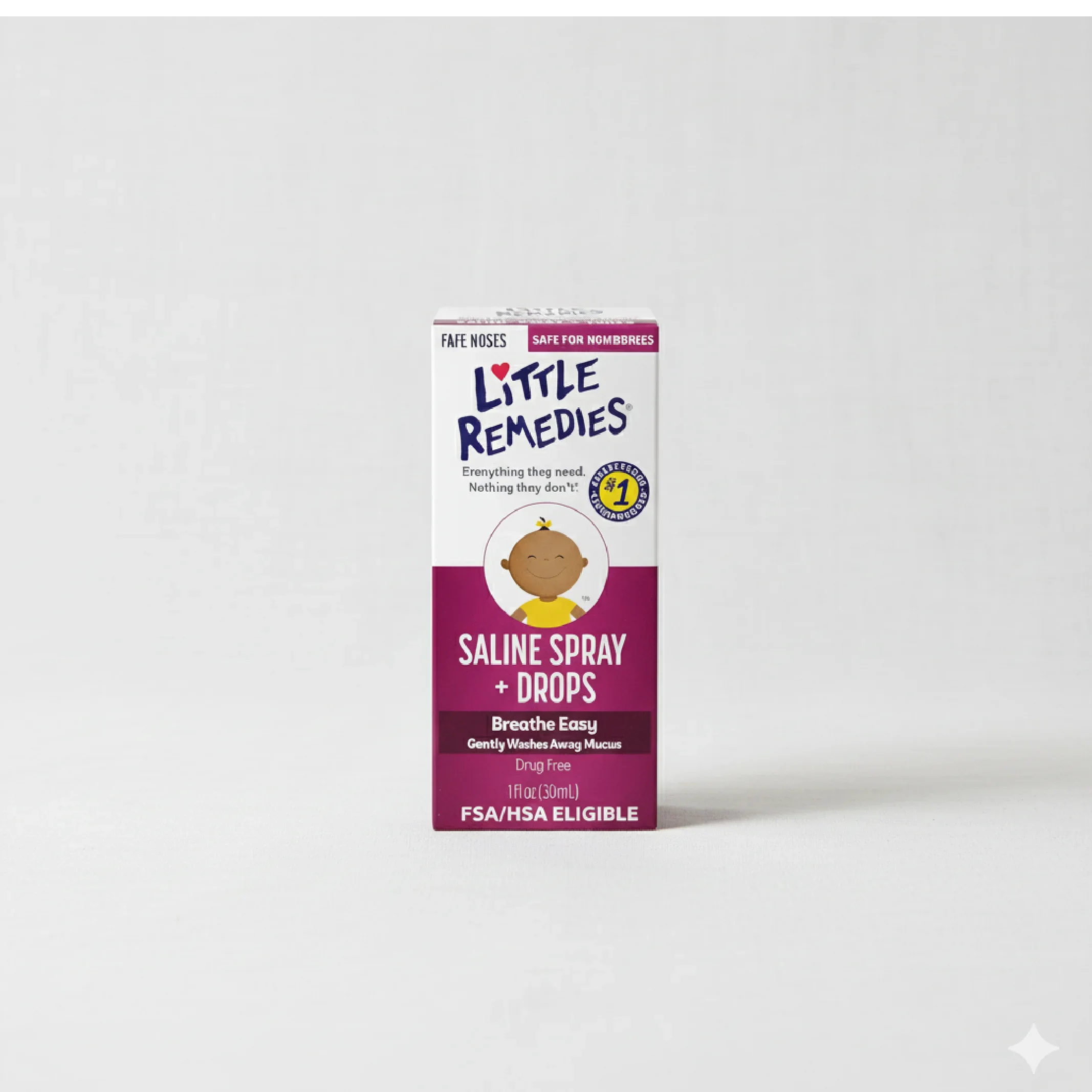 Little Remedies Noses Saline Spray Drops – 1 Fl Oz Drug-Free Nasal Relief for Newborns & Babies — Health — Chikaro