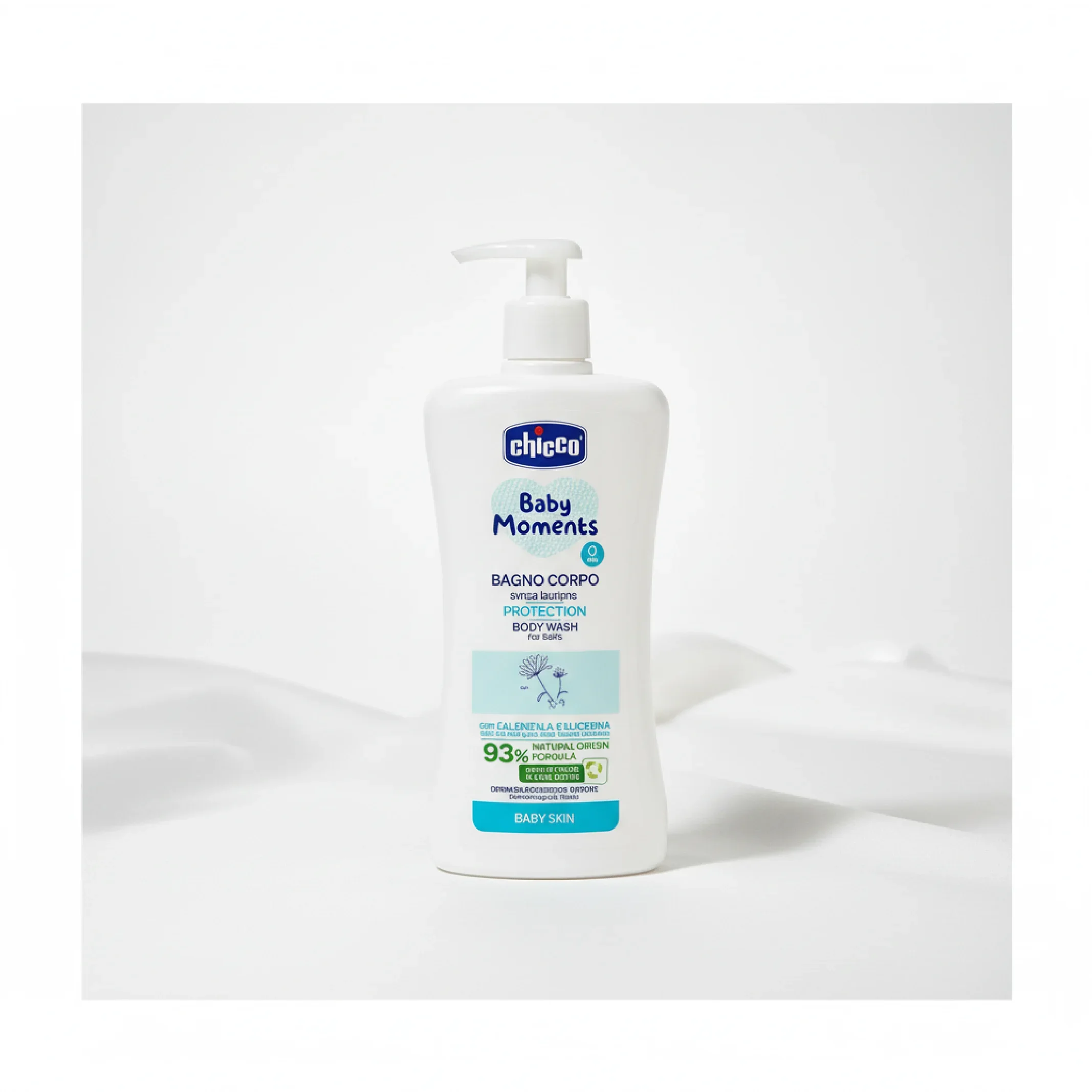 Chicco Baby Moments Body Wash – 93% Natural Origin Gentle Baby Cleanser for Sensitive Skin — Bath — Chikaro