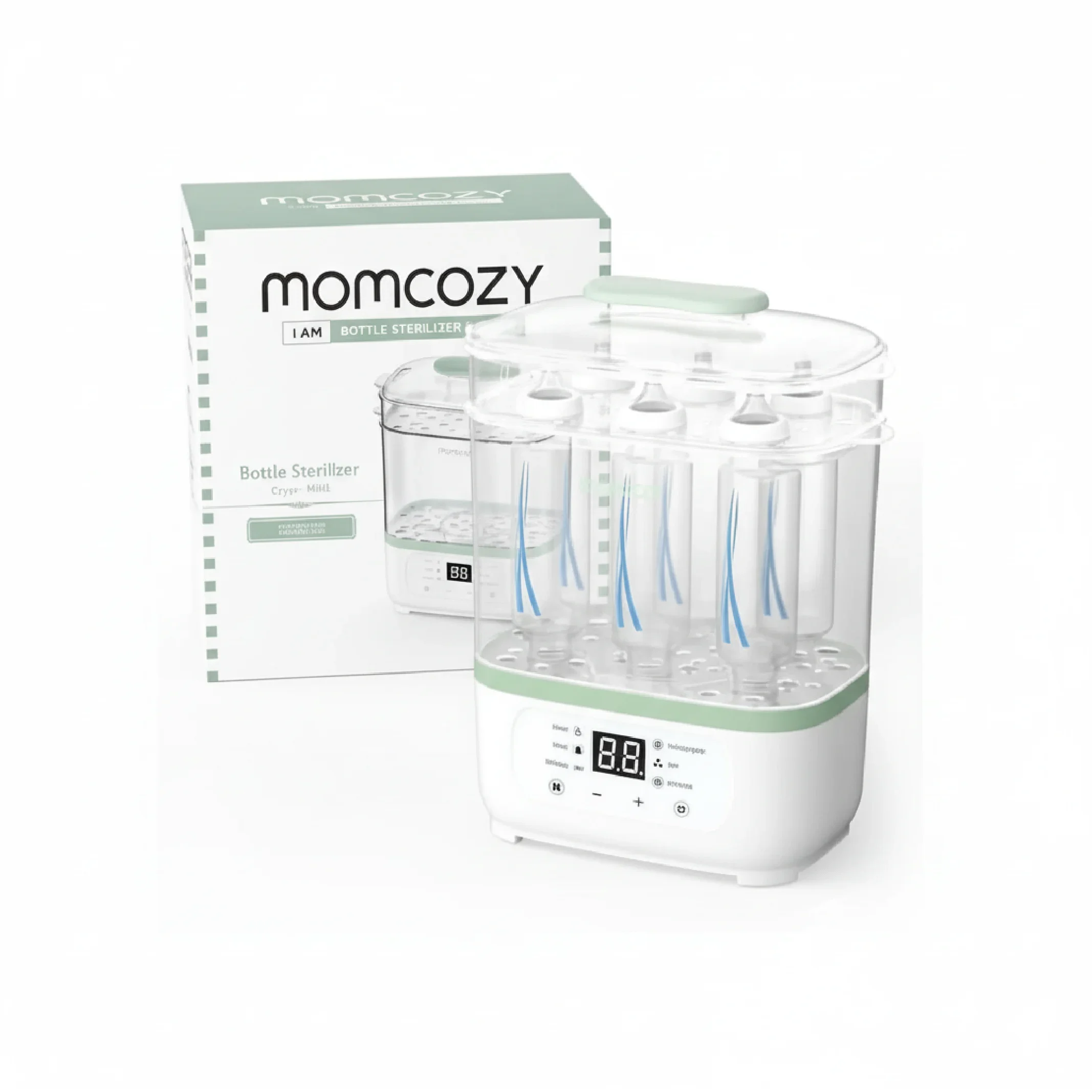 Momcozy Bottle Sterilizer & Dryer – 8-in-1 Electric Steam Baby Bottles, Pump Parts & Accessories Sterilizer. — Feeding — Chikaro