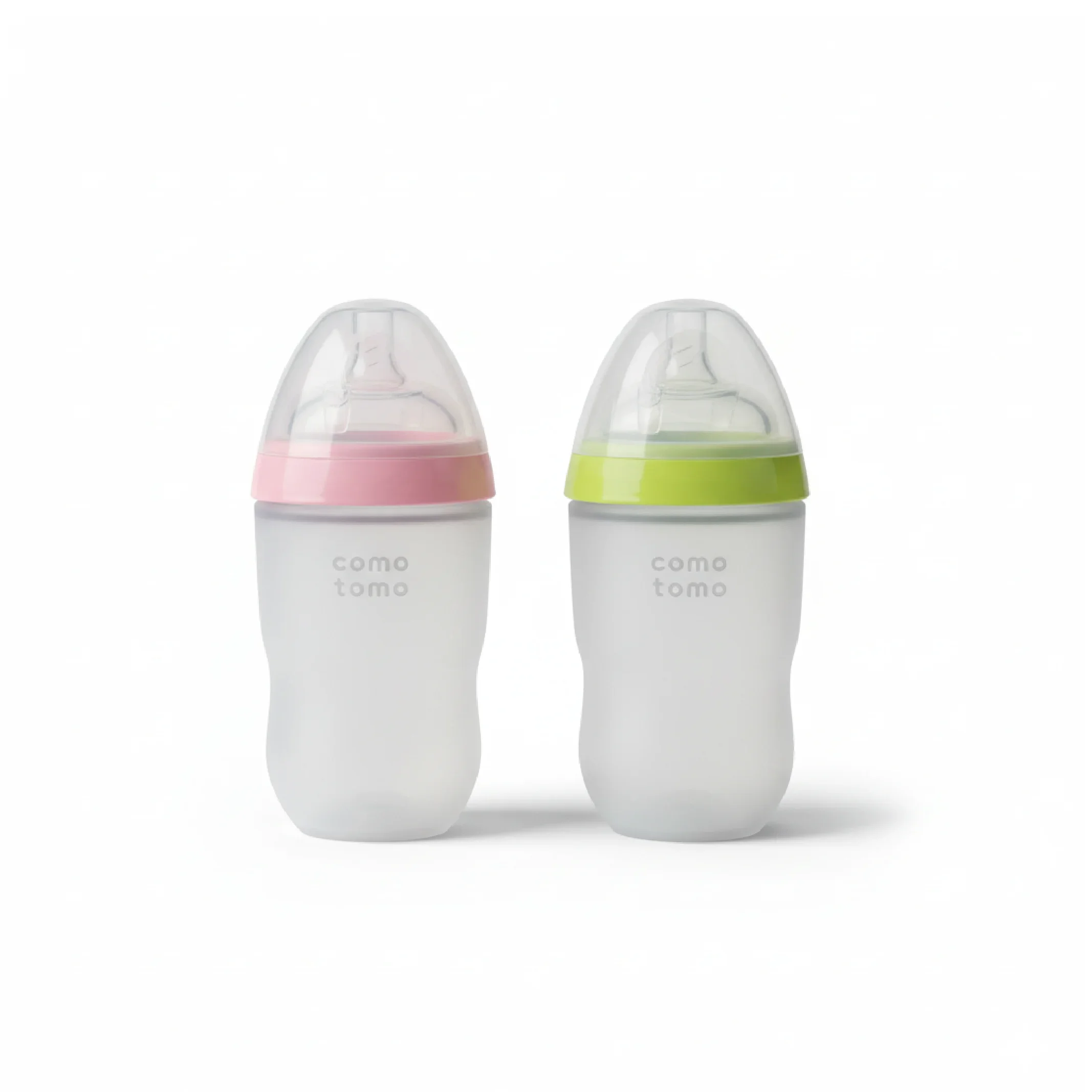 Comotomo Baby Bottle – Soft Silicone Anti-Colic Bottle with Breast-Like Nipple for Easy Latch — Feeding — Chikaro