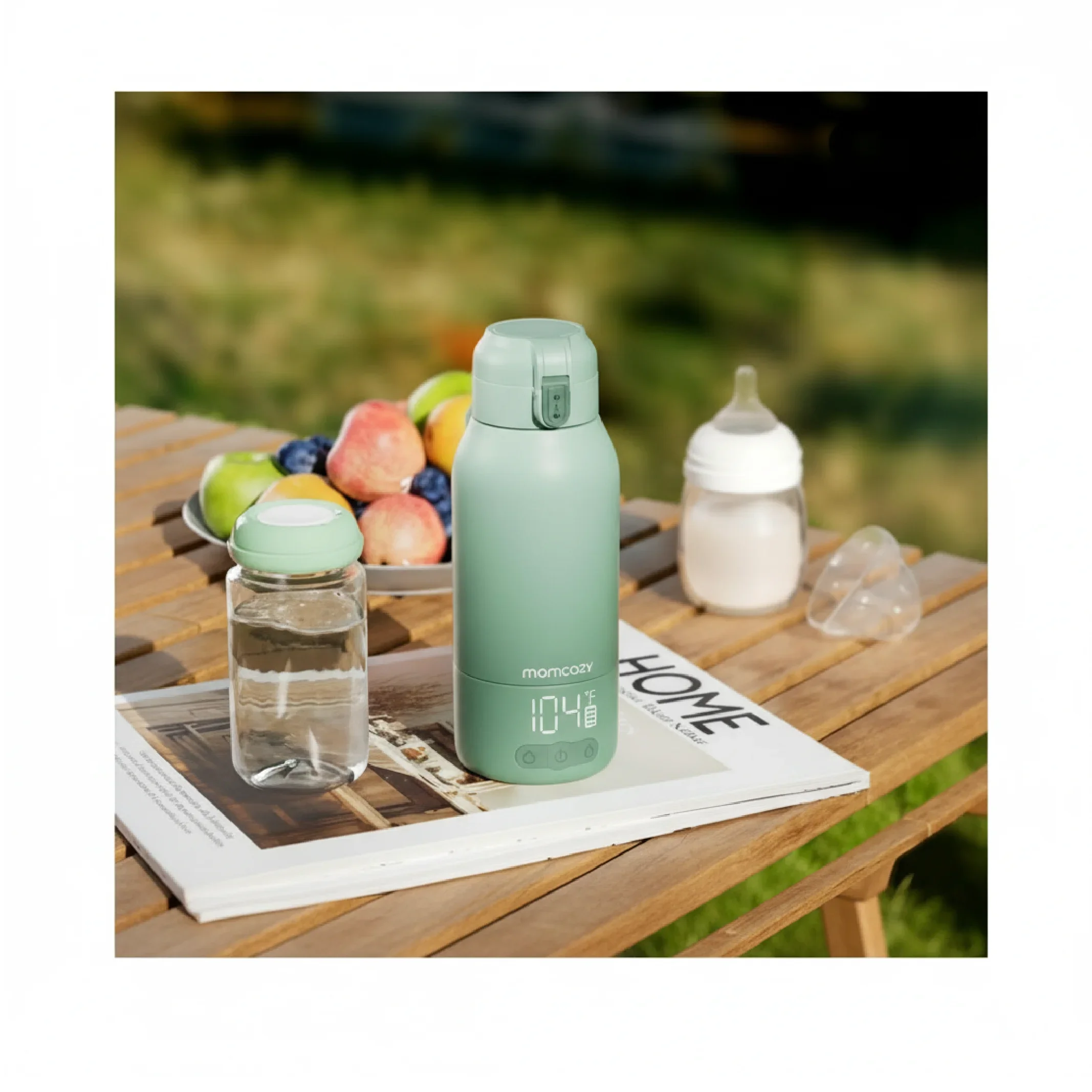 Momcozy Portable Milk Warmer for Travel – Dual Heating Modes, Wireless Bottle Warmer (17oz Capacity) — Feeding — Chikaro