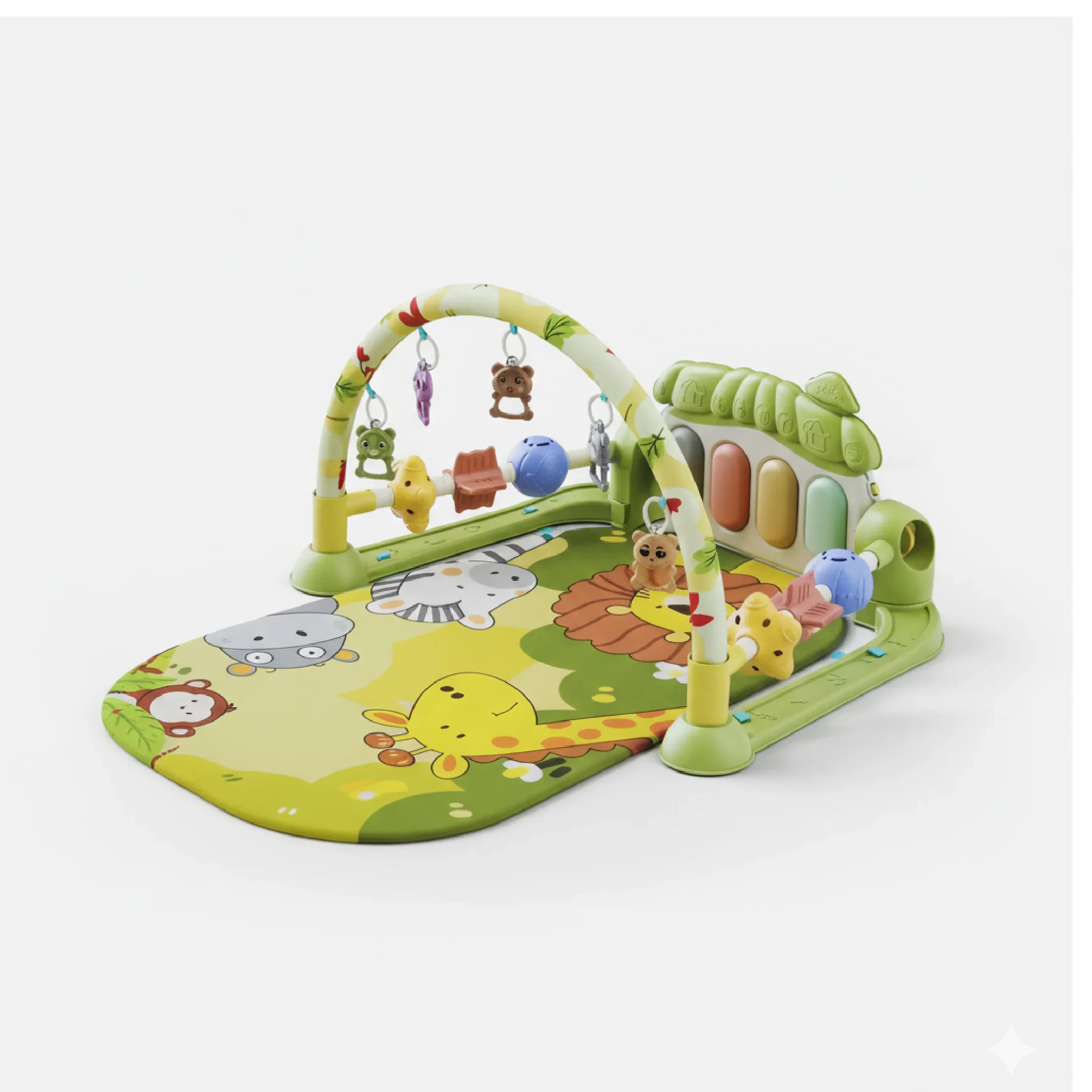 Piano Baby Play Mat – Interactive Musical Activity Gym with Hanging Toys &amp; Soft Play Area — Toys — Chikaro