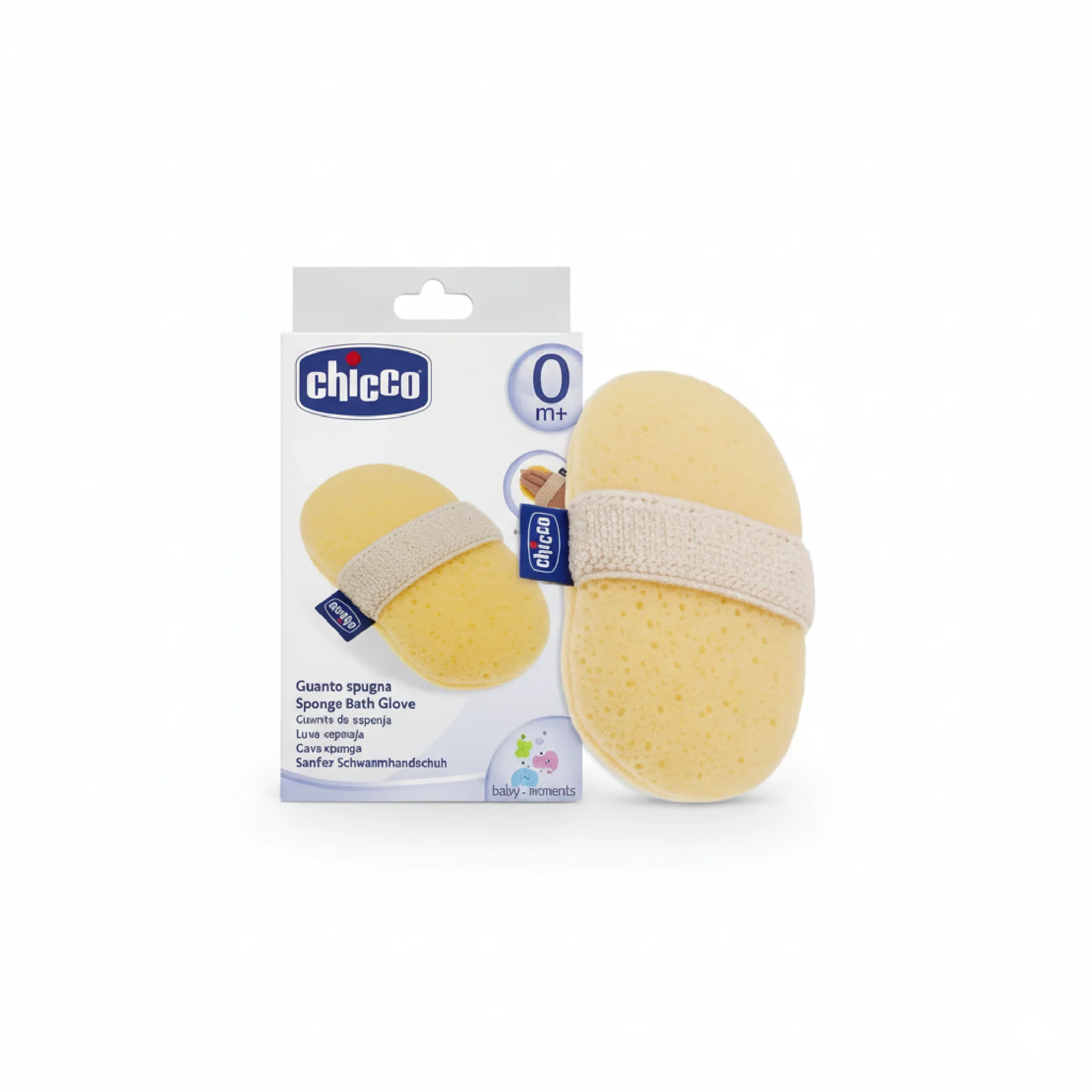 Chicco Baby Bath Sponge – Soft, Gentle &amp; Safe for Newborn Skin — Bath — Chikaro