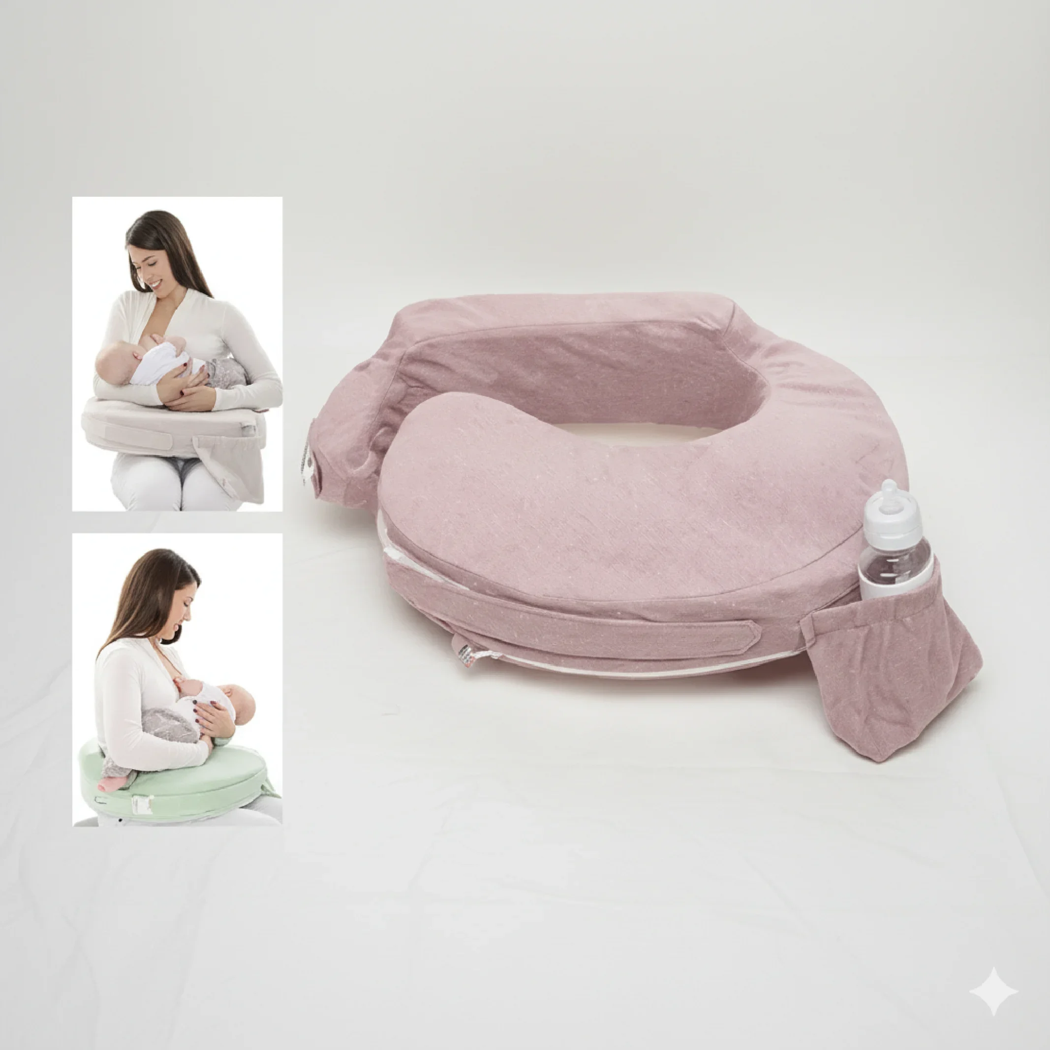 Mo' Cuddles My Bossom Nursing Pillow – Comfortable Breastfeeding Support Pillow for Moms &amp; Babies — Nursery — Chikaro