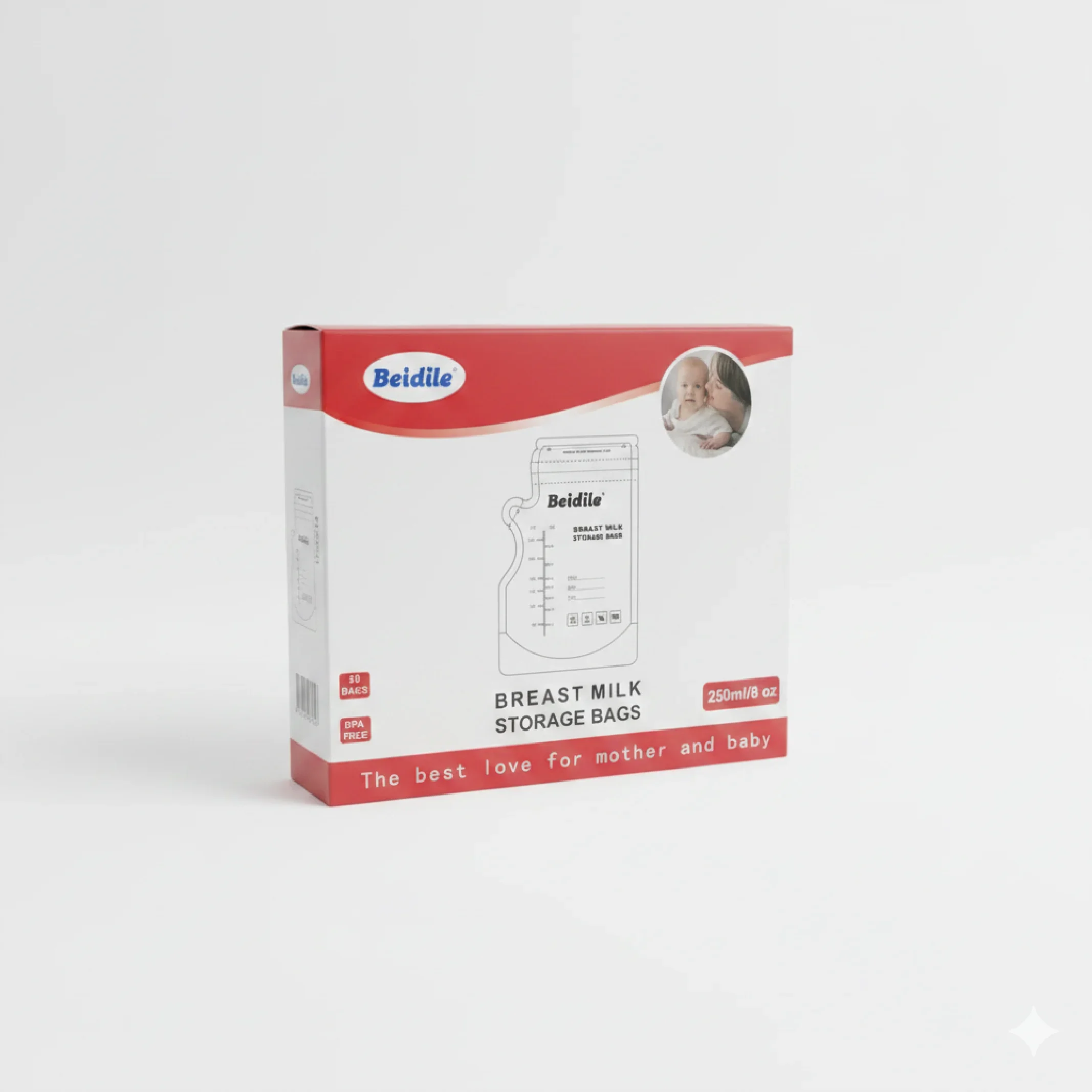 Beidile Breast Milk Storage Bags – Leak-Proof, Pre-Sterilized — Breast Pumps — Chikaro